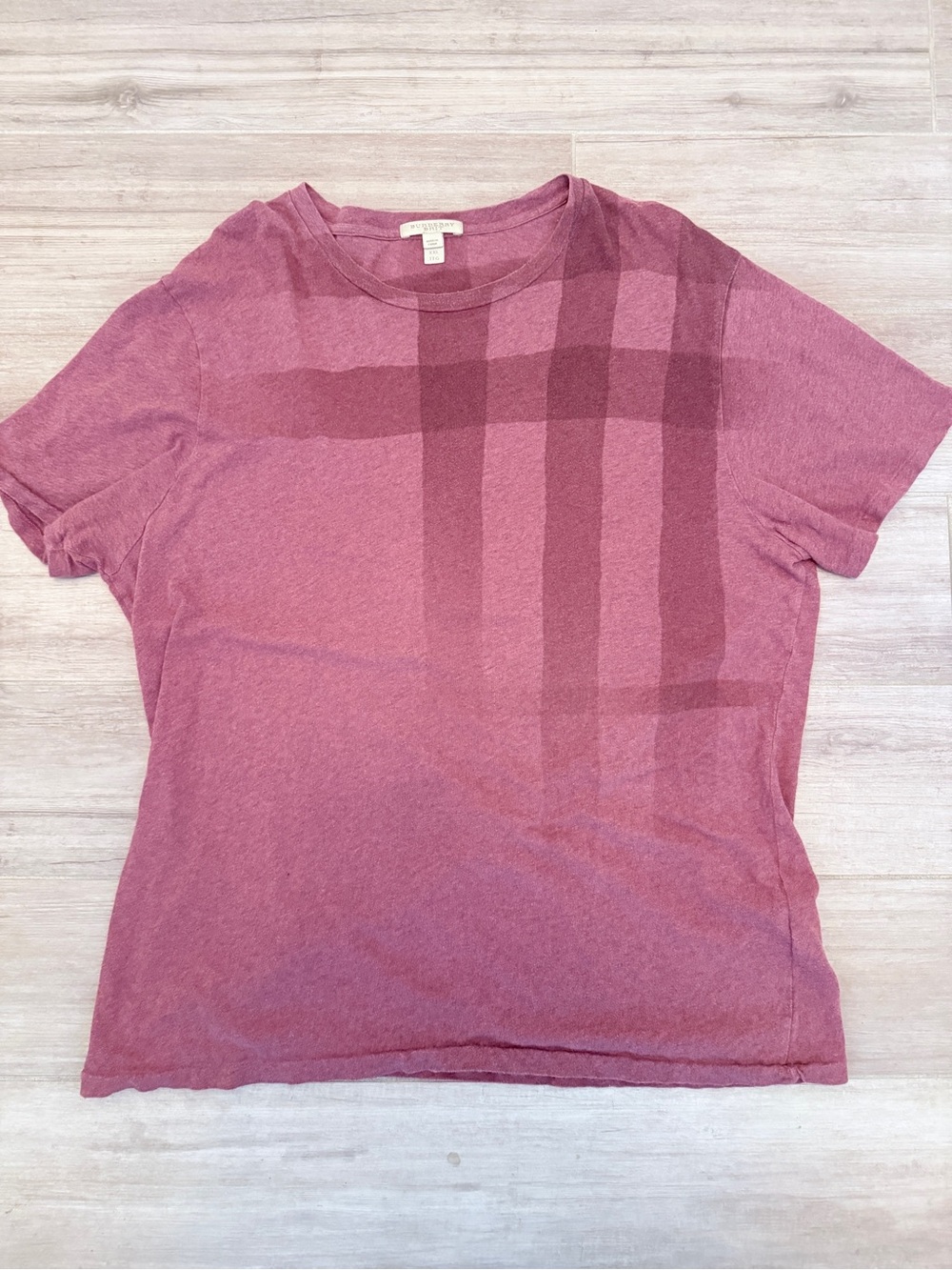 Burberry Rose-Pink Short-Sleeve Plaid Tee